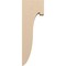 Ekena Millwork 6"W x 12"D x 36"H Thin Del Monte Rough Cedar Woodgrain TimberThane Corbel, Primed Tan CORUR06X12X36DELRCPR - alternate 6